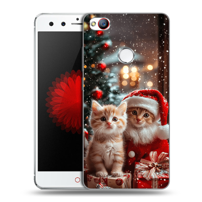 Пластиковый чехол на ZTE Nubia Z11 Mini с принтом Новый год Пластиковый чехол на ZTE Nubia Z11 Mini с принтом Новый год