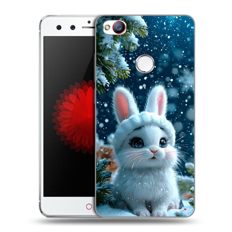Пластиковый чехол на ZTE Nubia Z11 Mini с принтом Новый год Пластиковый чехол на ZTE Nubia Z11 Mini с принтом Новый год