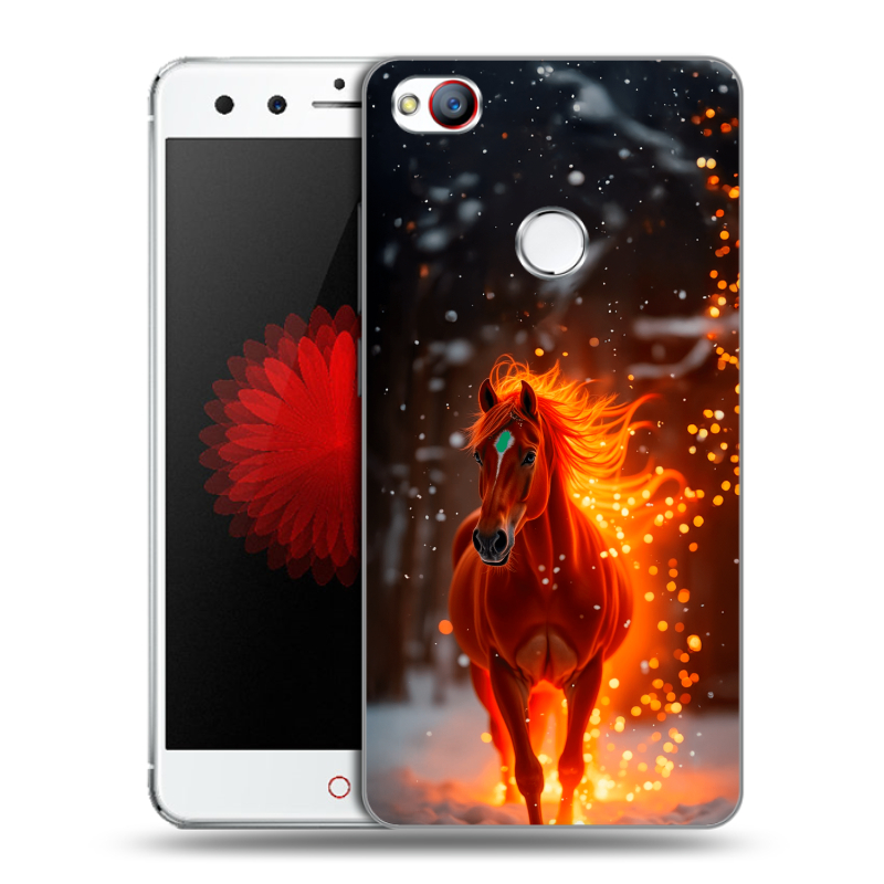 Силиконовый чехол на ZTE Nubia Z11 Mini с принтом Новый год Силиконовый чехол на ZTE Nubia Z11 Mini с принтом Новый год