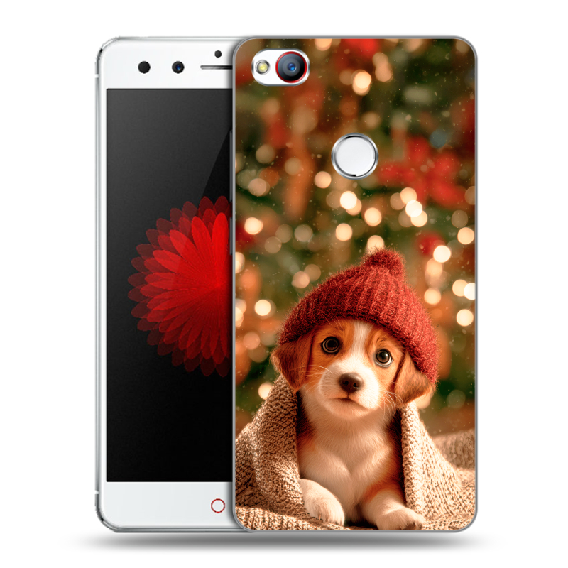 Пластиковый чехол на ZTE Nubia Z11 Mini с принтом Новый год Пластиковый чехол на ZTE Nubia Z11 Mini с принтом Новый год