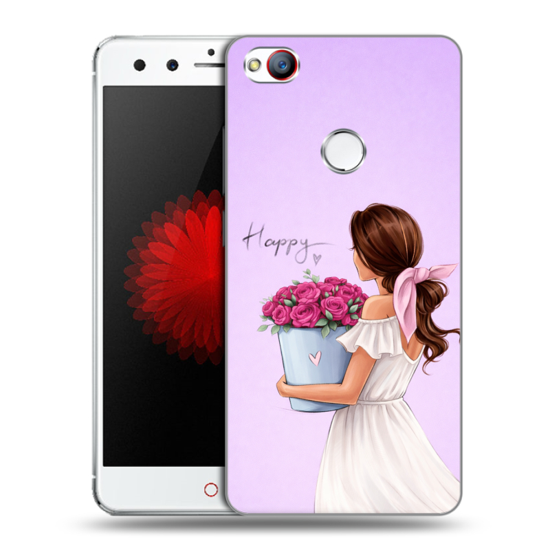 Силиконовый чехол на ZTE Nubia Z11 Mini с принтом женский Силиконовый чехол на ZTE Nubia Z11 Mini с принтом женский
