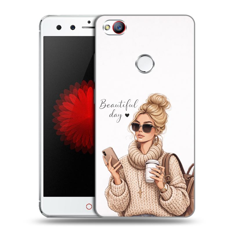 Силиконовый чехол на ZTE Nubia Z11 Mini с принтом женский Силиконовый чехол на ZTE Nubia Z11 Mini с принтом женский