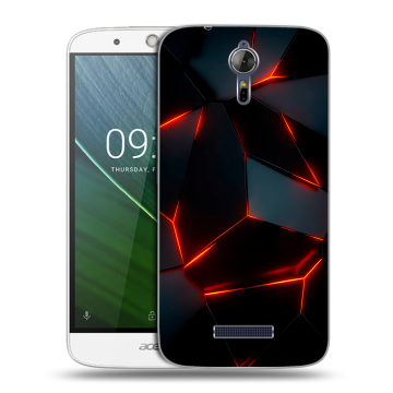 Силиконовый чехол на Acer Liquid Zest Plus с принтом Яркие абстракции Силиконовый чехол на Acer Liquid Zest Plus с принтом Яркие абстракции