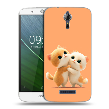 Силиконовый чехол на Acer Liquid Zest Plus с принтом Милые котики Силиконовый чехол на Acer Liquid Zest Plus с принтом Милые котики