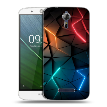 Силиконовый чехол на Acer Liquid Zest Plus с принтом Абстракция неон Силиконовый чехол на Acer Liquid Zest Plus с принтом Абстракция неон