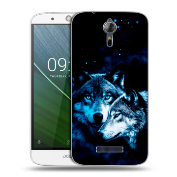 Силиконовый чехол на Acer Liquid Zest Plus с принтом Волки Силиконовый чехол на Acer Liquid Zest Plus с принтом Волки