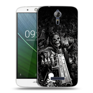 Силиконовый чехол на Acer Liquid Zest Plus с принтом Скелет Силиконовый чехол на Acer Liquid Zest Plus с принтом Скелет