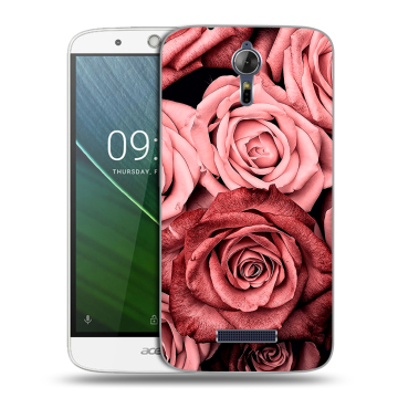 Силиконовый чехол на Acer Liquid Zest Plus с принтом Цветы розы Силиконовый чехол на Acer Liquid Zest Plus с принтом Цветы розы