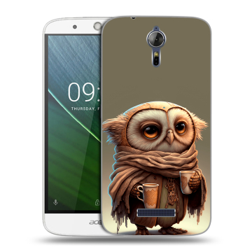 Силиконовый чехол на Acer Liquid Zest Plus с принтом Сова Силиконовый чехол на Acer Liquid Zest Plus с принтом Сова