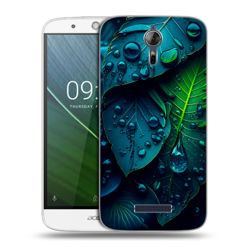 Силиконовый чехол на Acer Liquid Zest Plus с принтом Листья Силиконовый чехол на Acer Liquid Zest Plus с принтом Листья