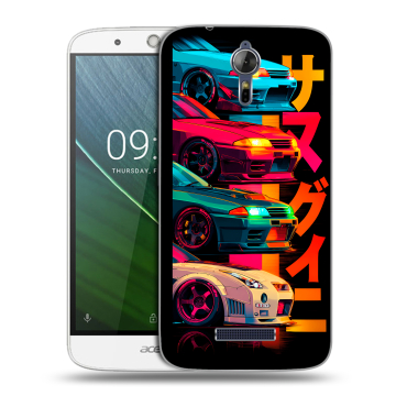 Силиконовый чехол на Acer Liquid Zest Plus с принтом Гоночные машины Силиконовый чехол на Acer Liquid Zest Plus с принтом Гоночные машины