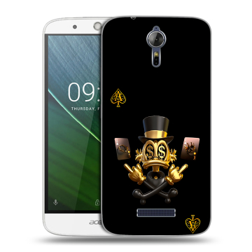 Силиконовый чехол на Acer Liquid Zest Plus с принтом Золотой скрудж макдак Силиконовый чехол на Acer Liquid Zest Plus с принтом Золотой скрудж макдак