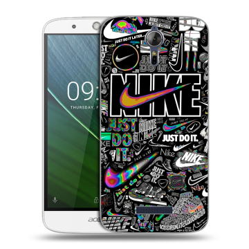 Силиконовый чехол на Acer Liquid Zest Plus с принтом Найк Силиконовый чехол на Acer Liquid Zest Plus с принтом Найк
