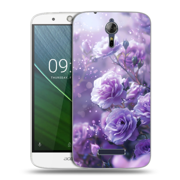 Силиконовый чехол на Acer Liquid Zest Plus с принтом Розы цветы Силиконовый чехол на Acer Liquid Zest Plus с принтом Розы цветы