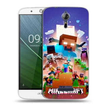 Силиконовый чехол на Acer Liquid Zest Plus с принтом Майнкрафт Minecraft Силиконовый чехол на Acer Liquid Zest Plus с принтом Майнкрафт Minecraft