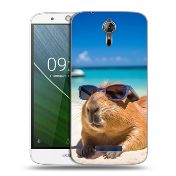 Силиконовый чехол на Acer Liquid Zest Plus с принтом Капибара Силиконовый чехол на Acer Liquid Zest Plus с принтом Капибара