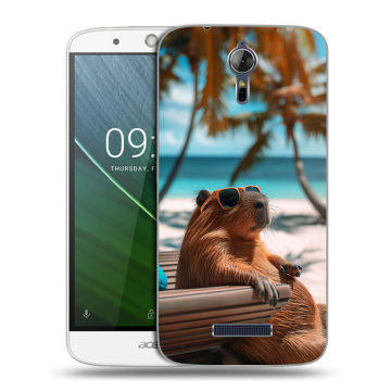 Силиконовый чехол на Acer Liquid Zest Plus с принтом Капибара Силиконовый чехол на Acer Liquid Zest Plus с принтом Капибара