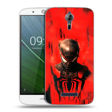 Силиконовый чехол на Acer Liquid Zest Plus с принтом человек паук spiderman Силиконовый чехол на Acer Liquid Zest Plus с принтом человек паук spiderman