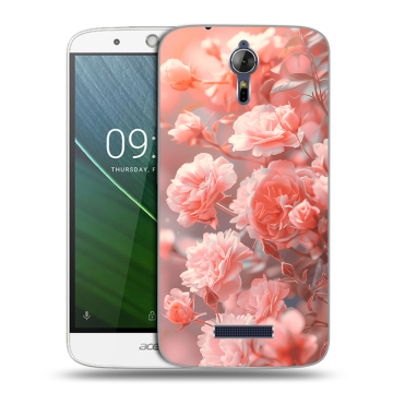 Силиконовый чехол на Acer Liquid Zest Plus с принтом Розы цветы Силиконовый чехол на Acer Liquid Zest Plus с принтом Розы цветы