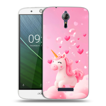 Силиконовый чехол на Acer Liquid Zest Plus с принтом Единорог Силиконовый чехол на Acer Liquid Zest Plus с принтом Единорог