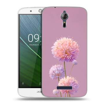 Силиконовый чехол на Acer Liquid Zest Plus с принтом Цветы