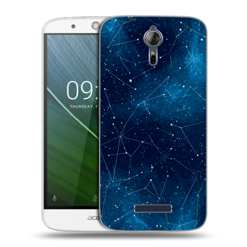 Силиконовый чехол на Acer Liquid Zest Plus с принтом Космос звезды