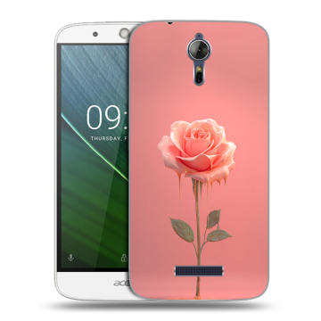 Силиконовый чехол на Acer Liquid Zest Plus с принтом Розовая роза