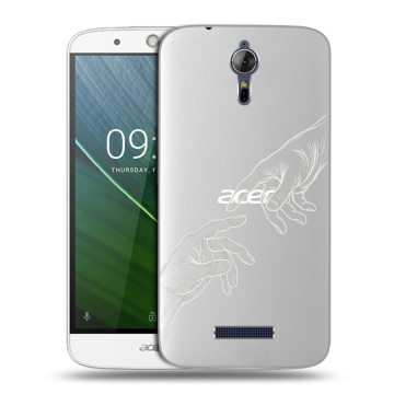 Силиконовый чехол на Acer Liquid Zest Plus с принтом Сотворение мира