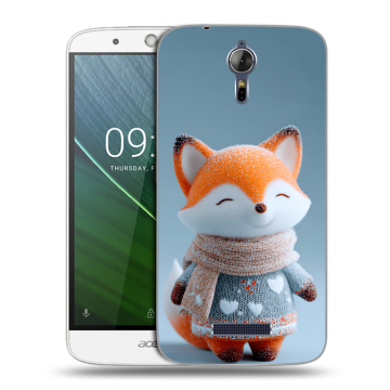 Силиконовый чехол на Acer Liquid Zest Plus с принтом Лиса