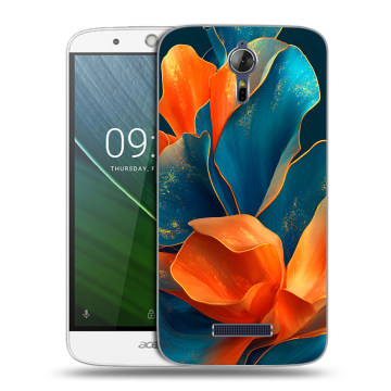 Силиконовый чехол на Acer Liquid Zest Plus с принтом Цветы