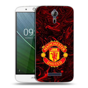 Силиконовый чехол на Acer Liquid Zest Plus с принтом Manchester United