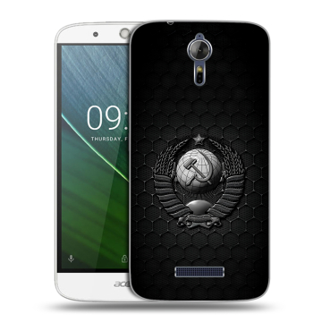 Силиконовый чехол на Acer Liquid Zest Plus с принтом Герб Флаг СССР Силиконовый чехол на Acer Liquid Zest Plus с принтом Герб Флаг СССР