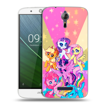 Силиконовый чехол на Acer Liquid Zest Plus с принтом My little pony Дружба чудо Силиконовый чехол на Acer Liquid Zest Plus с принтом My little pony Дружба чудо