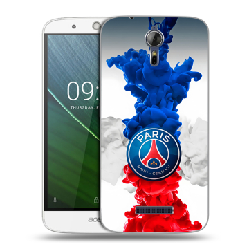 Силиконовый чехол на Acer Liquid Zest Plus с принтом PSG ПСЖ