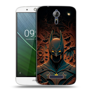 Силиконовый чехол на Acer Liquid Zest Plus с принтом Batman Бэтмен