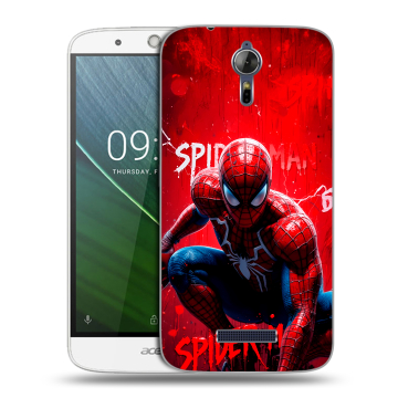 Силиконовый чехол на Acer Liquid Zest Plus с принтом Spiderman Человек паук Силиконовый чехол на Acer Liquid Zest Plus с принтом Spiderman Человек паук