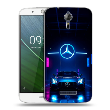 Силиконовый чехол на Acer Liquid Zest Plus с принтом Mercedes Мерседес Силиконовый чехол на Acer Liquid Zest Plus с принтом Mercedes Мерседес