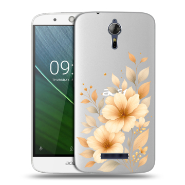 Силиконовый чехол на Acer Liquid Zest Plus с принтом для девушки
