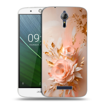 Силиконовый чехол на Acer Liquid Zest Plus с принтом женский