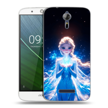Силиконовый чехол на Acer Liquid Zest Plus с принтом Холодное сердце Frozen Силиконовый чехол на Acer Liquid Zest Plus с принтом Холодное сердце Frozen