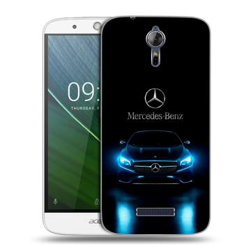 Силиконовый чехол на Acer Liquid Zest Plus с принтом Mercedes Мерседес Силиконовый чехол на Acer Liquid Zest Plus с принтом Mercedes Мерседес