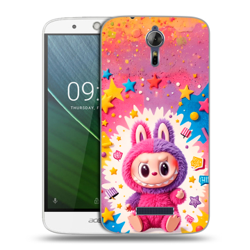 Силиконовый чехол на Acer Liquid Zest Plus с принтом Labubu Лабубу Силиконовый чехол на Acer Liquid Zest Plus с принтом Labubu Лабубу