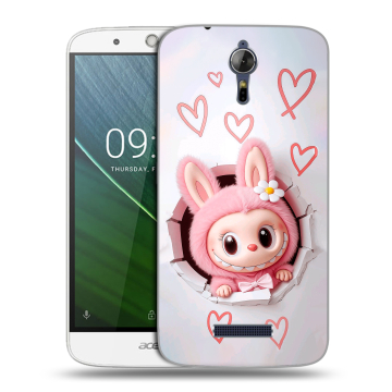 Силиконовый чехол на Acer Liquid Zest Plus с принтом Labubu Лабубу Силиконовый чехол на Acer Liquid Zest Plus с принтом Labubu Лабубу