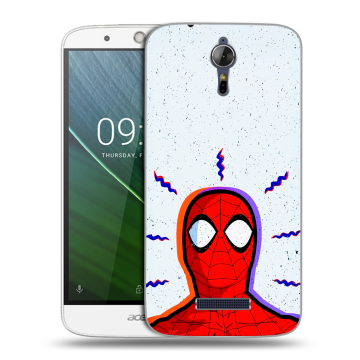 Силиконовый чехол на Acer Liquid Zest Plus с принтом Spiderman Человек паук