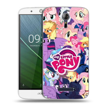 Силиконовый чехол на Acer Liquid Zest Plus с принтом My little pony Дружба чудо