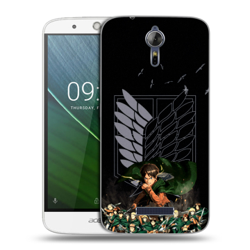 Силиконовый чехол на Acer Liquid Zest Plus с принтом Атака титанов Силиконовый чехол на Acer Liquid Zest Plus с принтом Атака титанов