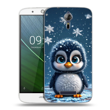 Силиконовый чехол на Acer Liquid Zest Plus с принтом Новый год