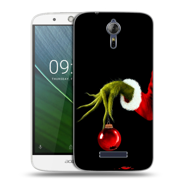 Силиконовый чехол на Acer Liquid Zest Plus с принтом Новый год Гринч