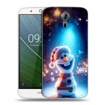 Силиконовый чехол на Acer Liquid Zest Plus с принтом Новый год
