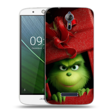 Силиконовый чехол на Acer Liquid Zest Plus с принтом Новый год